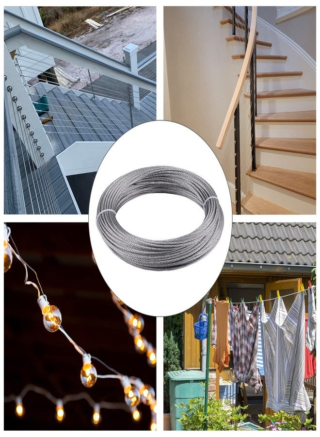 RECTOO SR04 Stainless Steel Wire Rope Aircraft Cable Railing Decking 1/8 7x7 100Feet - Image 5